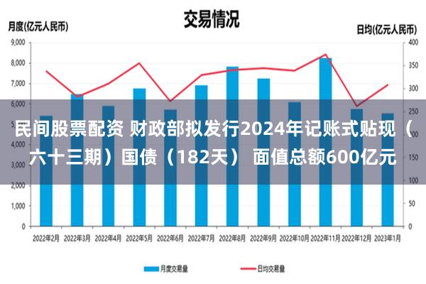 民间股票配资 财政部拟发行2024年记账式贴现（六十三期）国债（182天） 面值总额600亿元