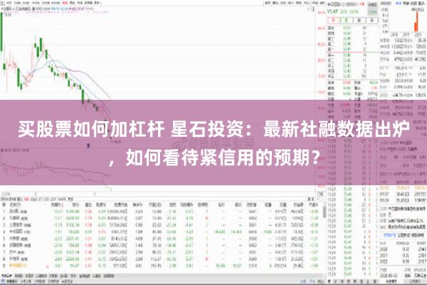 买股票如何加杠杆 星石投资：最新社融数据出炉，如何看待紧信用的预期？