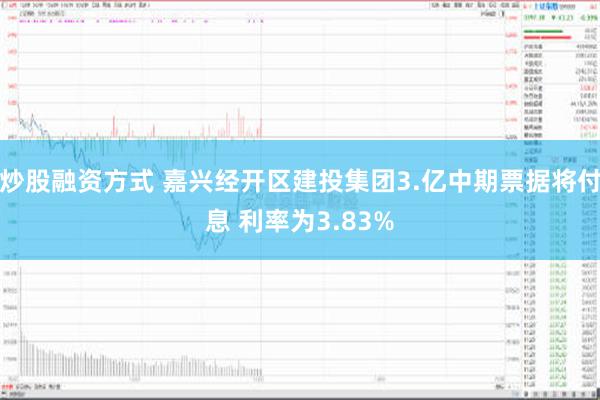 炒股融资方式 嘉兴经开区建投集团3.亿中期票据将付息 利率为3.83%